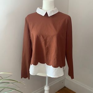 Colored multilayer blouse